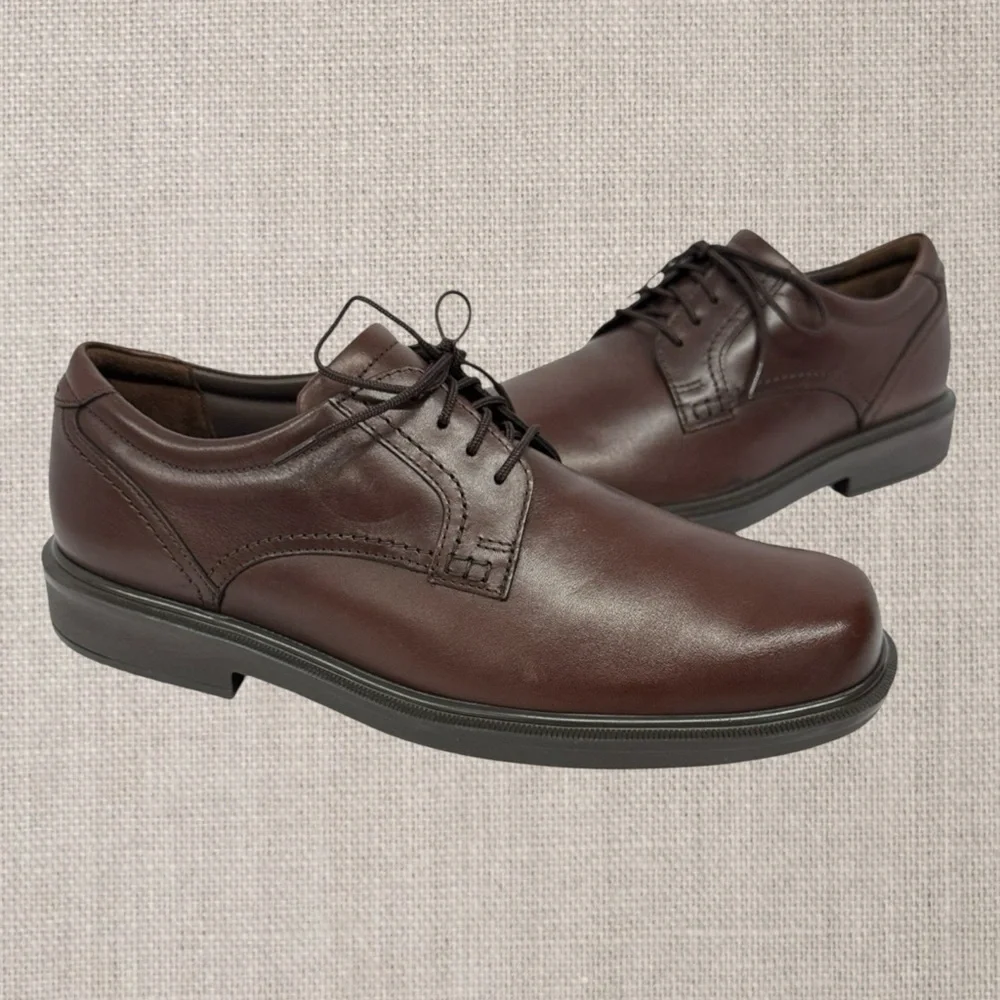 New SAS Ambassador Brown Leather Comfort Oxford Lace Up Men's Dress Shoes 10 N